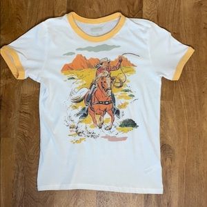 Cute retro look cowboy tee
